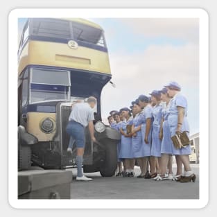 Israel, Tel Aviv. Bus Driver Course. 1940 Sticker